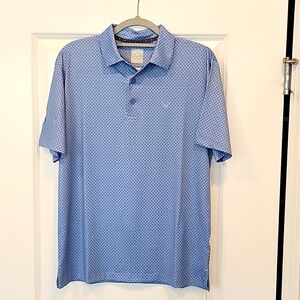 Callaway Golf Polo Shirt Moisture Wicking UV Protection Blue Size XXL NWOT